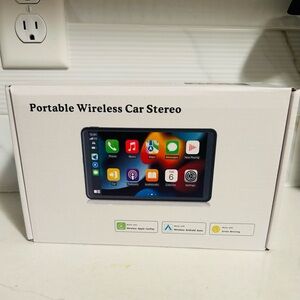 Portable Wireless Car Play/Android Auto Stereo